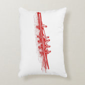 Red Rowing Rowers Crew Team Wassersport Dekokissen (Vorderseite(Vertikal))