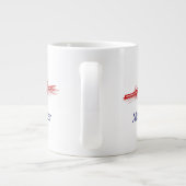 Red Rowing Rowers Crew Team Wassersport Jumbo-Tasse (Rückseite)