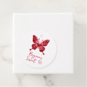 Red Ruby Crystal Butterfly Juli Birthstone Geschenkanhänger (Beispiel)