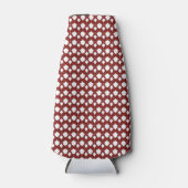 Red Ruby Gemstone Herz Flaschenkühler (Vorderseite)