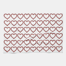Red Ruby Gemstone Herz Geschirrtuch
