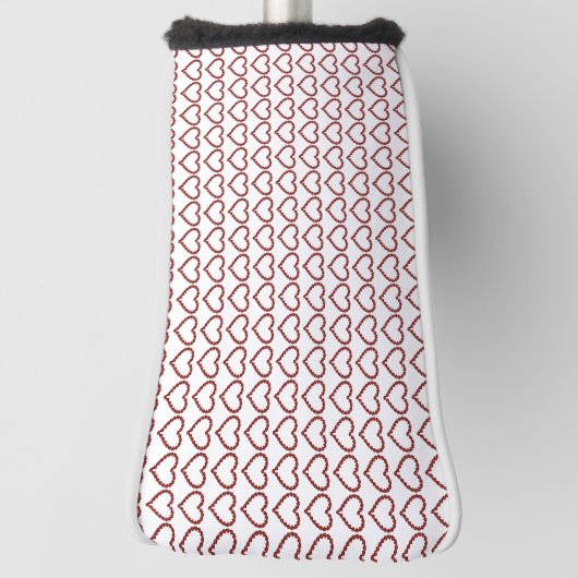 Red Ruby Gemstone Herz Golf Headcover (Rotieren 90)