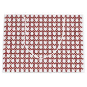 Red Ruby Gemstone Herz Große Geschenktüte (Vorderseite)