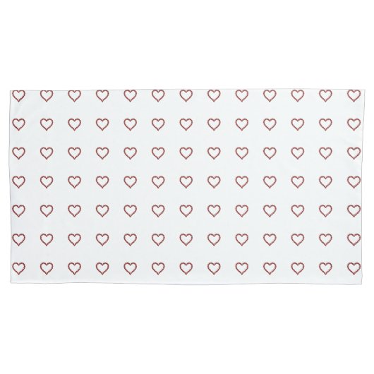 Red Ruby Gemstone Herz Kissenbezug (Vorderseite-Links)