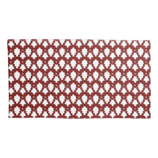 Red Ruby Gemstone Herz Kissenbezug (Rückseite-Rechts)