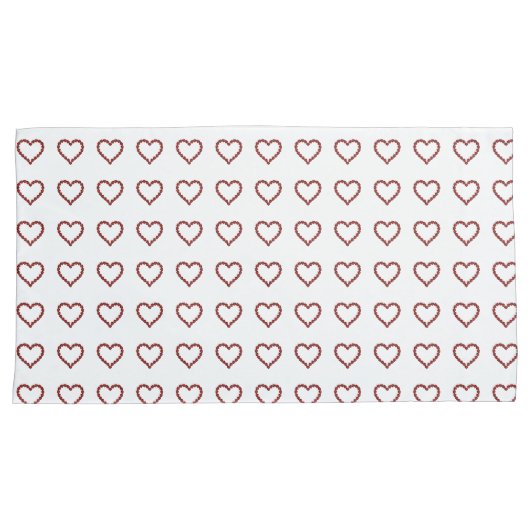 Red Ruby Gemstone Herz Kissenbezug (Vorderseite-Rechts)