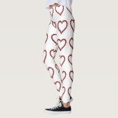 Red Ruby Gemstone Herz Leggings (Links)