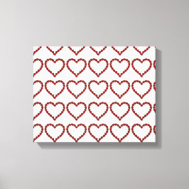 Red Ruby Gemstone Herz Leinwanddruck