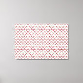 Red Ruby Gemstone Herz Leinwanddruck (Vorderseite)