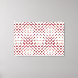 Red Ruby Gemstone Herz Leinwanddruck