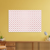 Red Ruby Gemstone Herz Leinwanddruck (Insitu (Wohnzimmer))