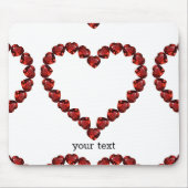 Red Ruby Gemstone Herz Mousepad (Vorne)
