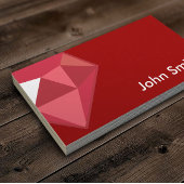 Red Ruby Gemstone Visitenkarte