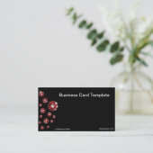 Red Ruby Kristall Business Cards Visitenkarte (Stehend Vorderseite)