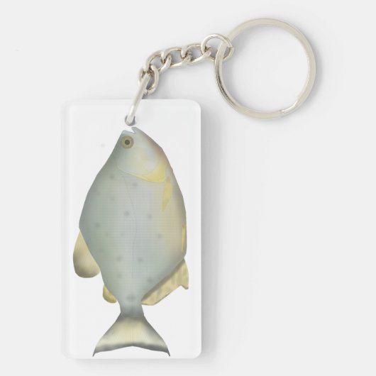 Red Ruby Piranha Schlüsselanhänger (Rückseite)