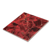 Red Ruby Quartz Crystal Gemstone Print Fliese (Seite)