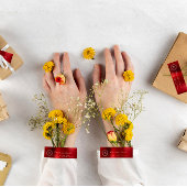 Red Ruby Wine Monogram Rücksendeadressen-Aufkleber