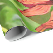 RED RUDBECKIA FLOWERS GESCHENKPAPIER (Rolleneckpunkt)