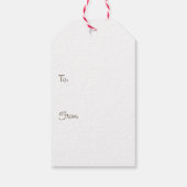 Red Ruffed Lemur Geschenkanhänger (Rückseite)