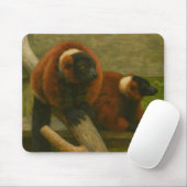 Red Ruffed Lemurs in Woodland Light Mousepad (Mit Mouse)