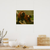Red Ruffed Lemurs in Woodland Light Poster (Küche)