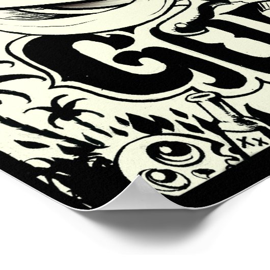 Red Rum Gorilla Poster (Ecke)