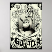 Red Rum Gorilla Poster (Vorne)