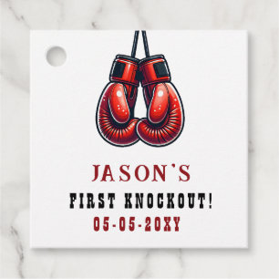 Red Rumble First Knockout Boxen Geburtstag Geschenkanhänger