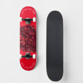 Red Running Bull auf Starry Night Skateboard (Vorderseite)