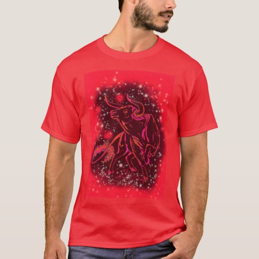 Red Running Bull T - Shirt (Vorderseite)