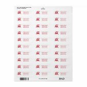 Red Running Christmas Deer (Vorne)