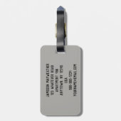 Red Running Track gestörte benutzerdefinierte Gepä Gepäckanhänger (Rückseite vertikal)