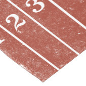 Red Running Track gestörter Stil Kurzer Tischläufer (Ecke)