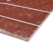 Red Running Track gestörtes Style Cutting Board Schneidebrett (Ecke)