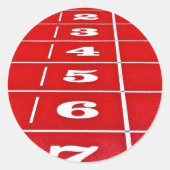 Red Running Track Stickers (Vorderseite)