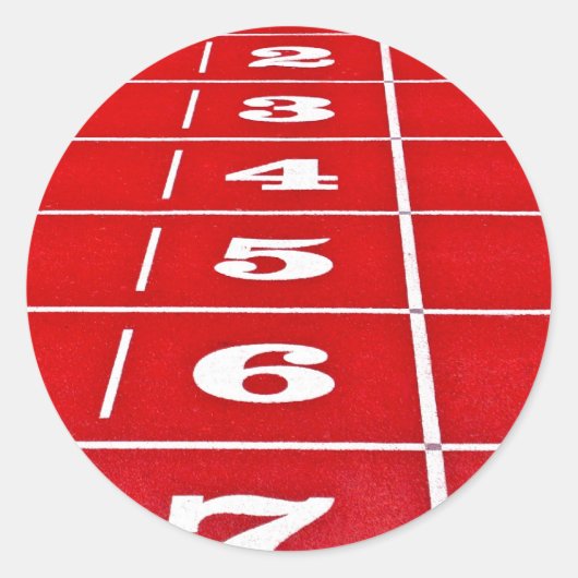 Red Running Track Stickers (Vorderseite)