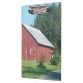Red Rural Barn Klemmbrett (Links)