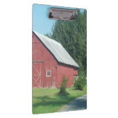 Red Rural Barn Klemmbrett (Rechts)