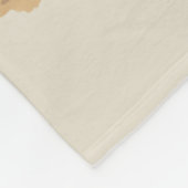 Red Rust Brown Doberman Pinscher Dog Fleecedecke (Ecke)