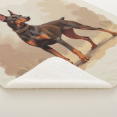 Red Rust Brown Doberman Pinscher Dog Sherpadecke (3/4)