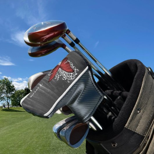 Red Rustic Butterfly Personalisierter Golf Head Co Headcover