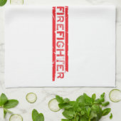 Red Rustic Feuerwehrmann Manly Cool Geschirrtuch (Gefaltet)