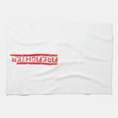 Red Rustic Feuerwehrmann Manly Cool Geschirrtuch (Horizontal)