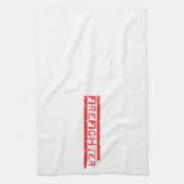 Red Rustic Feuerwehrmann Manly Cool Geschirrtuch (Vertikal)