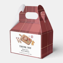 Red Rustic Kariert Country Baby Q Baby Dusche