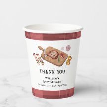 Red Rustic Kariert Country Baby Q Baby Dusche