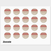 Red Rustic Lace Wedding Stickers (Blatt)