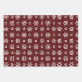 red rustic pattern Merry Christmas Geschenkpapier Set (Vorderseite 3)
