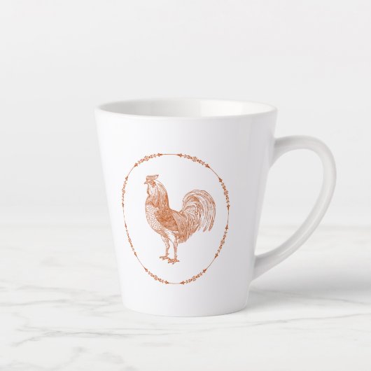 Red Rustic Rooster Milchtasse (Rechts)