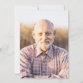 Red Rustic String Lights Foto Retirement Party Einladung (Rückseite)